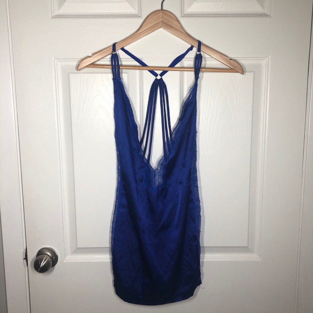 VICTORIA SECRET navy blue slip